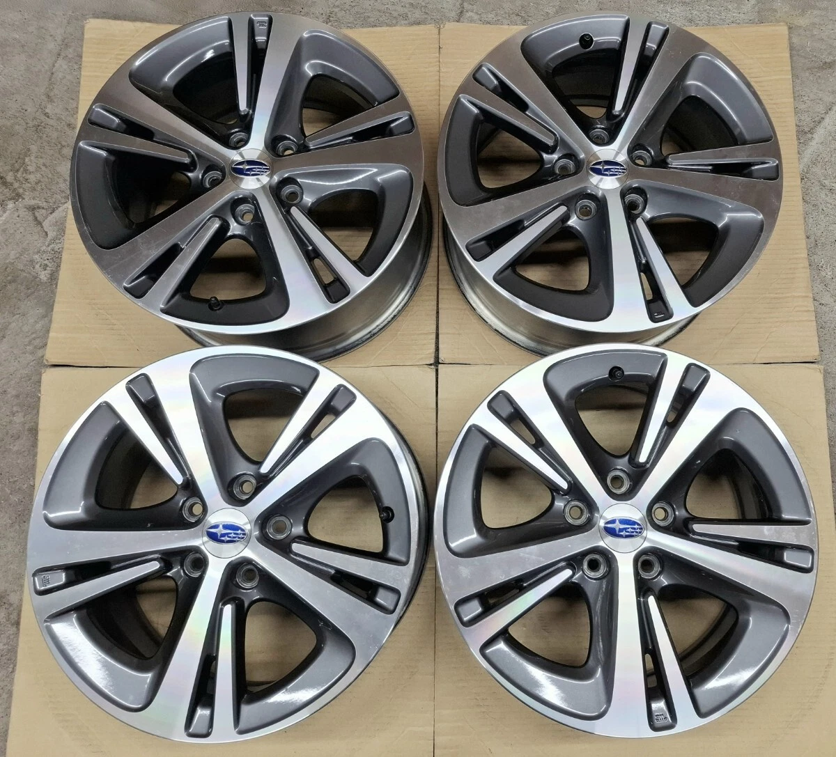 JDM Superb Condition Subaru Levorg Smart Edition Genuine Wheels 4Book No Tires