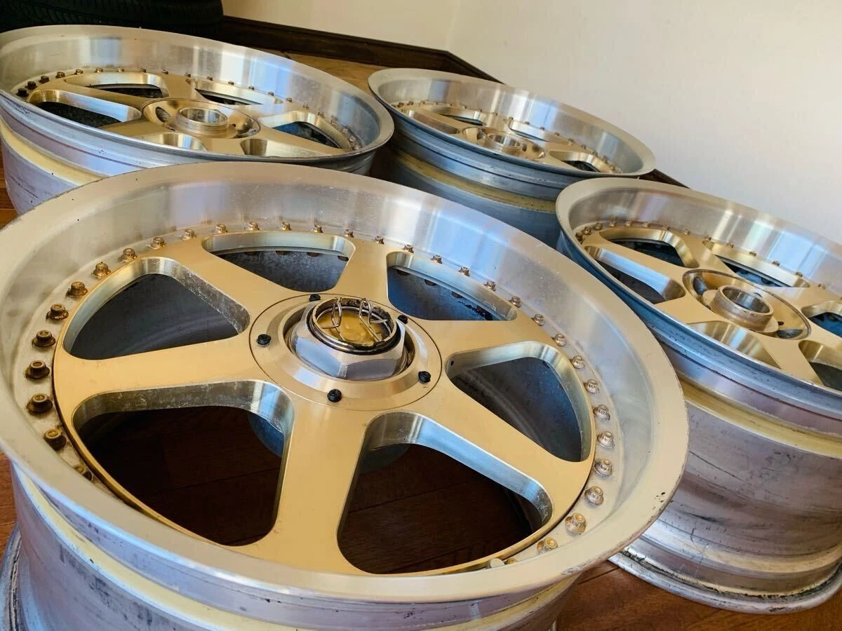 JDM R33GT-RSize MANARAY SPORT MS-6 HYPER gold disc 1810J +23 manaleisp No Tires - Image 2