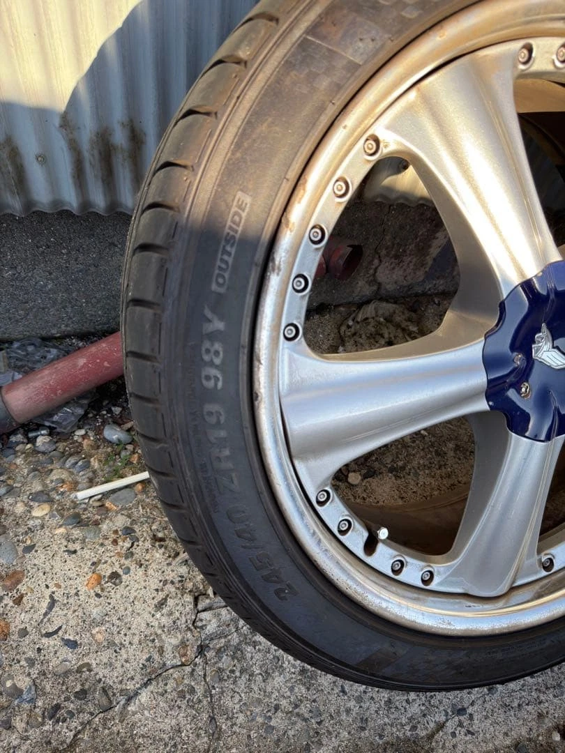 JDM 19-inch AME Moderato Excellent 114.3 8j wheels made in Japan No Tires - Image 6