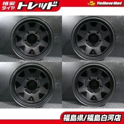 JDM Rare 4-wheel Used Wheels ENKEI BAJA SPOKE 5.5J-15 5H 139.7 +20 Baj No Tires