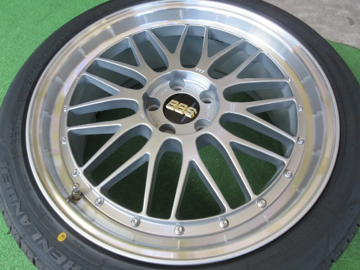 JDM BBS LM Diamond silver 8.5J-20 5H114.3 +43 BBS nuts 60 pipe hub rin No Tires - Image 3