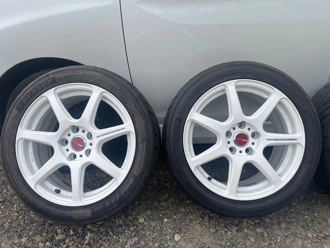 JDM work T7R 17x8.0 45 / 17x9.0 38 PCD114.3 No Tires - Image 2