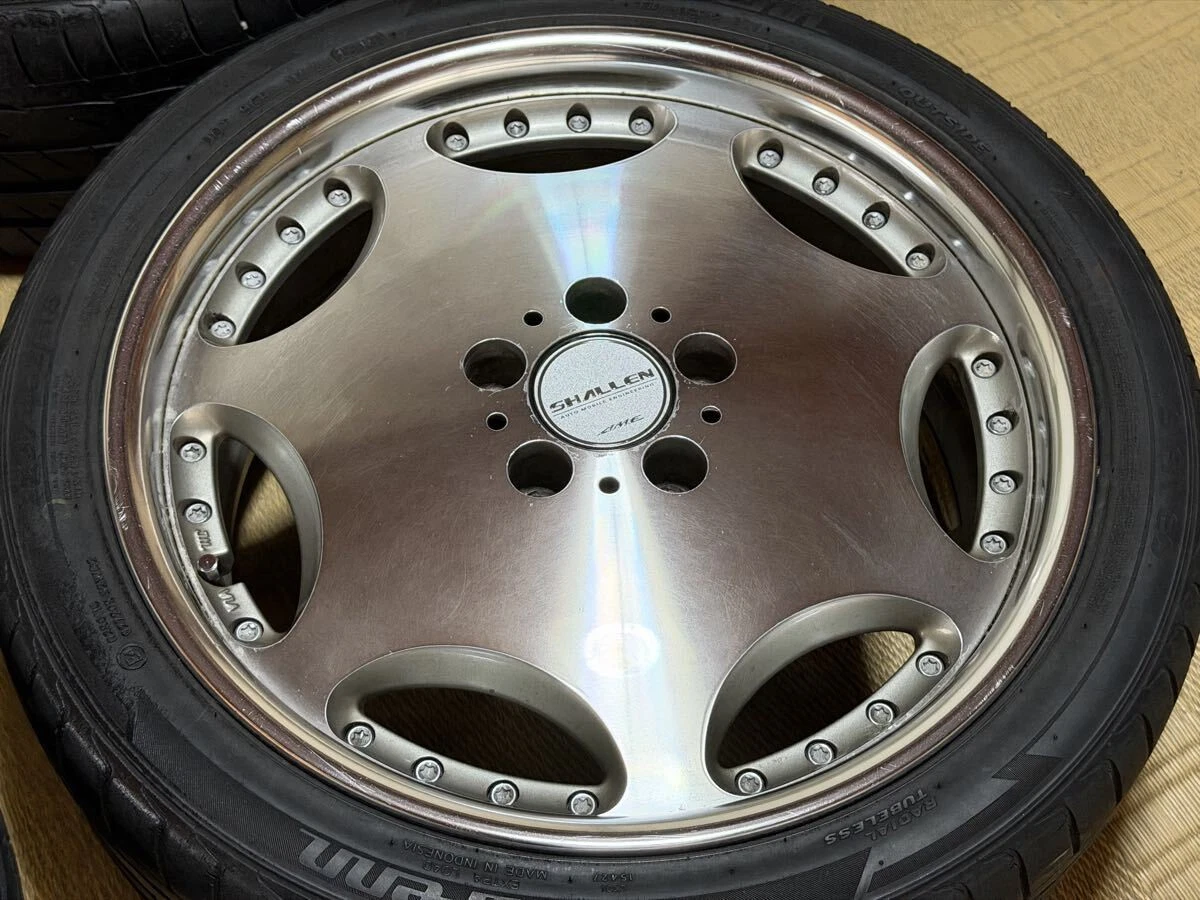 JDM AME SHALLEN 18-inch wheels PCD 114.3 7.5J +48 offset 5-lug 225/40/ No Tires - Image 3