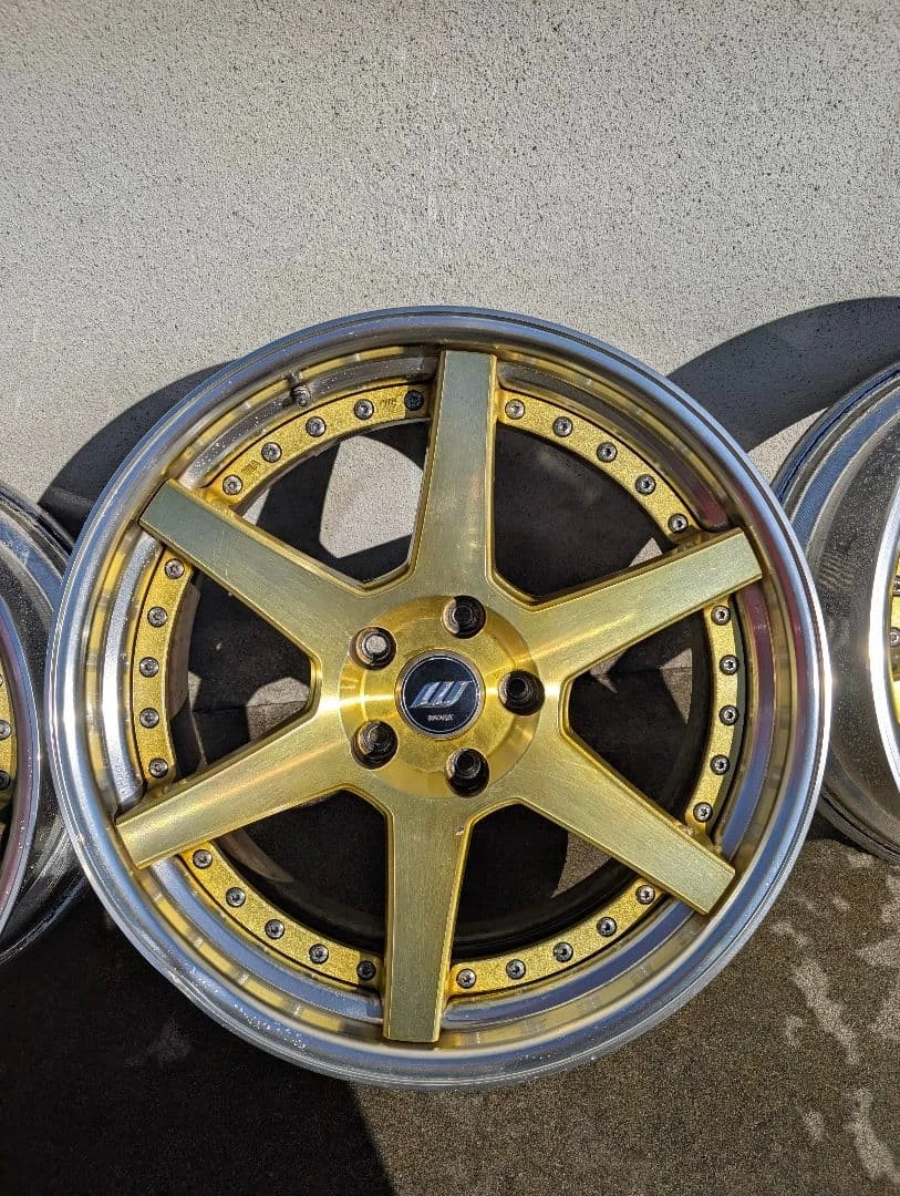 JDM WORK Gist Imperial Gold 19-inch No Tires - Image 3