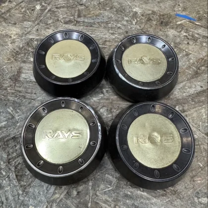 JDM Rare RAYS Aluminum Wheel Center Caps Set of 4 for VOLK Racing TE37 No Tires