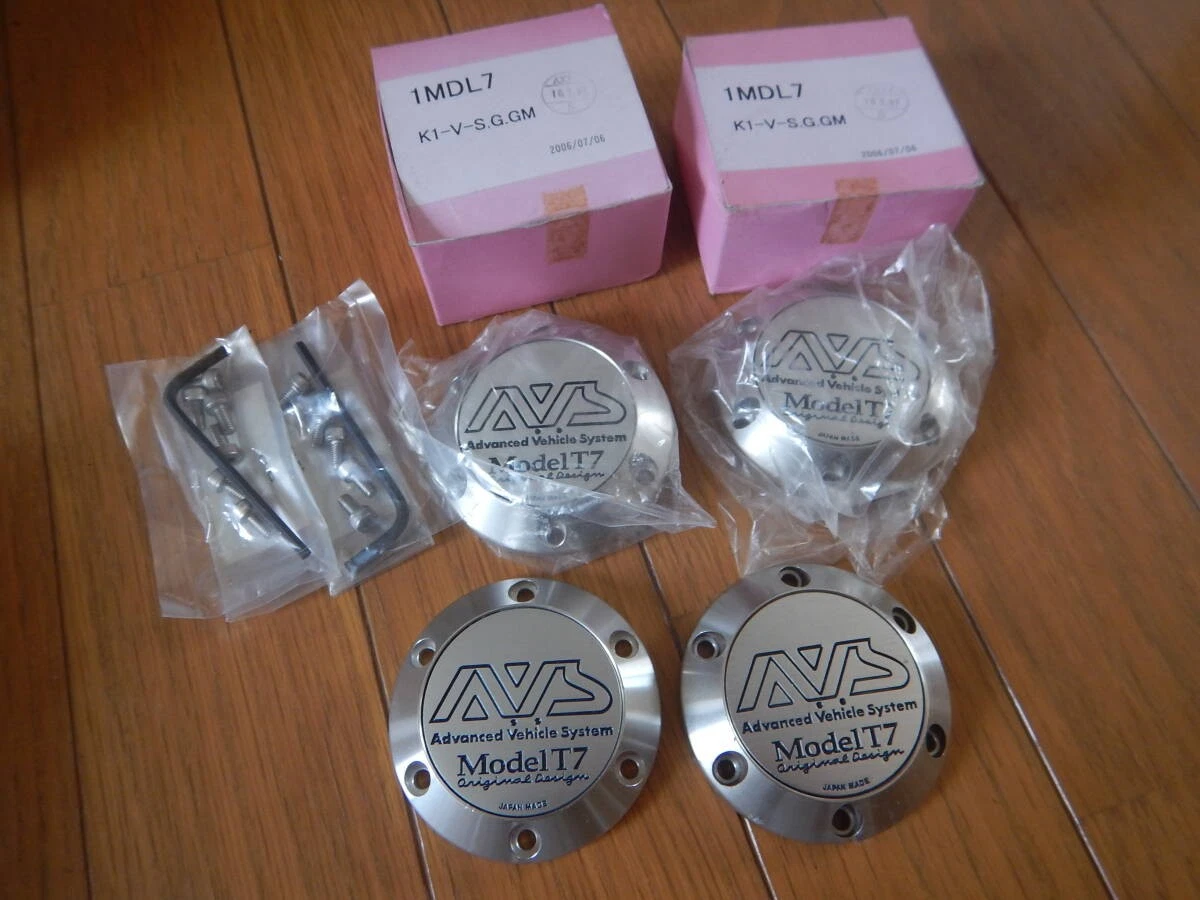 JDM Yokohama AVS Model T7 Center Cap 4 Individual 2 Used 2 with Mounti No Tires