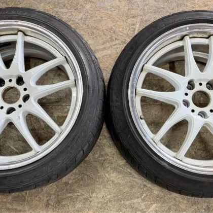 JDM Rare WORK emotion CR2P 189.5J+30 PCD114.3 5-hole 5H Doriketsu Silv No Tires