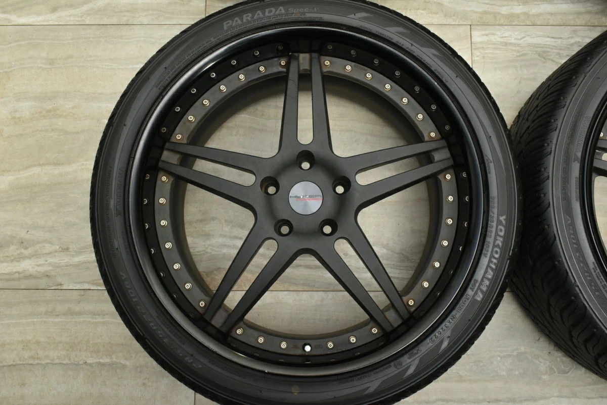 JDM Used HYPER FORGED 4-Book Set 2210.0J x 22 +51 PCD 130 285/35R22 10 No Tires - Image 3