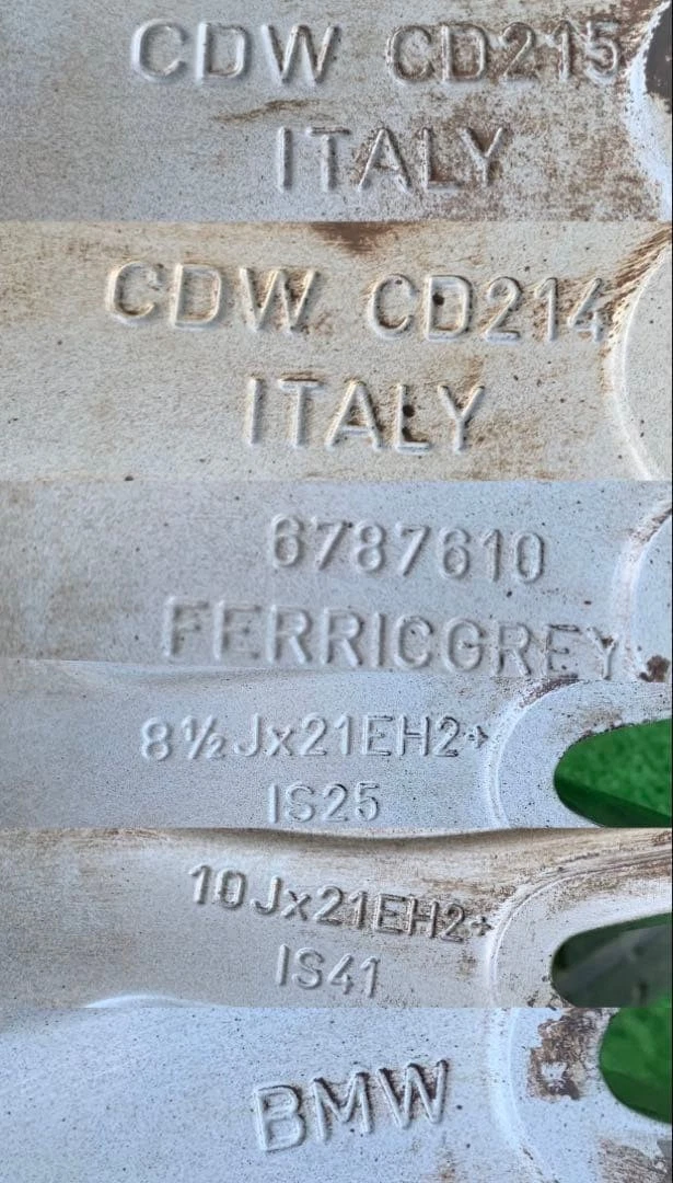 JDM BMW genuine 21-inch 10J/8.5J OFF +41/+25 PCD120 No Tires - Image 2