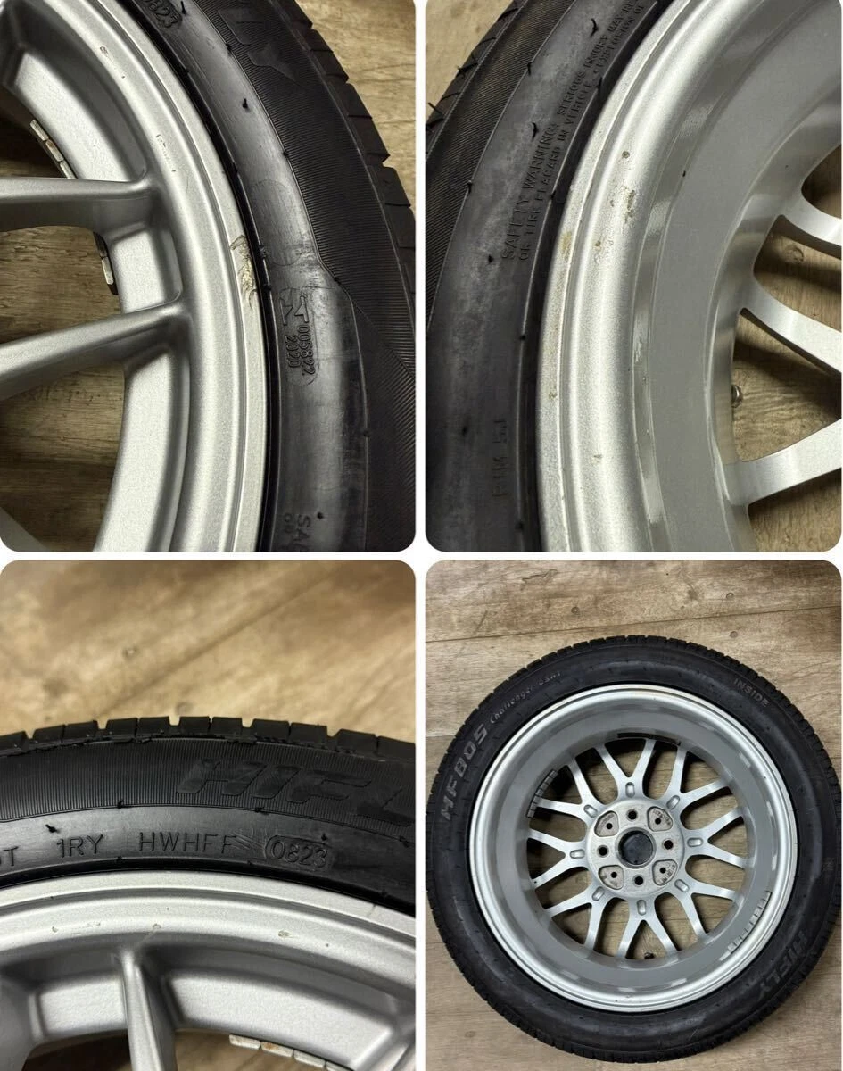 JDM BBS RX280 155J+40 Copen OEM Wheel and Tire Set BBS No Tires - Image 5