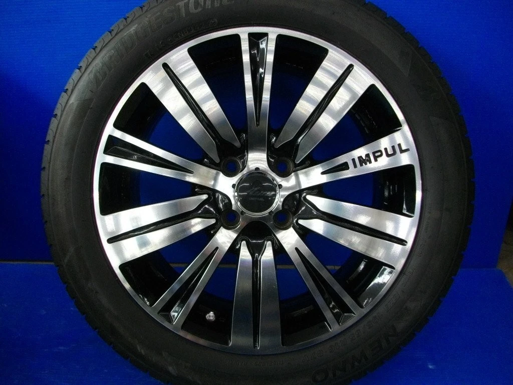 JDM H IMPUL AURA SX-20 166.5J +48 4H PCD100 BRIDGESTONE NEWNO 195/55R1 No Tires - Image 2