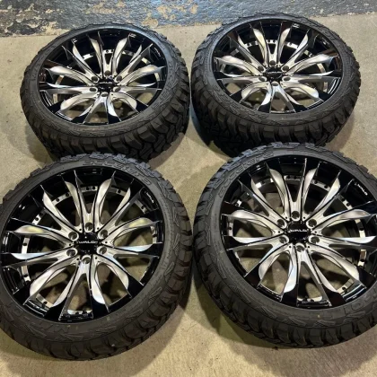 JDM WALD Jarrett J11C 22" Tire & Wheel Set of 4 970cc No Tires