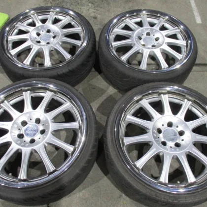 JDM Carlsson 1/11 20-inch Aluminum Wheel and Tire 4-Book Set Compatibl No Tires