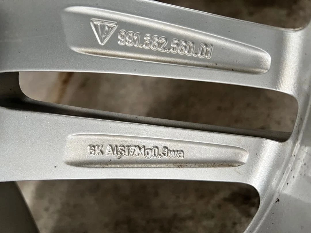 JDM 991 Porsche Carrera 4S genuine 19 wheel set with Michelin snow tir No Tires - Image 9