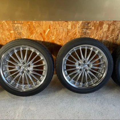 JDM New Year's Big WORK 20-inch aluminum wheels with YOKOHAMA tires No Tires