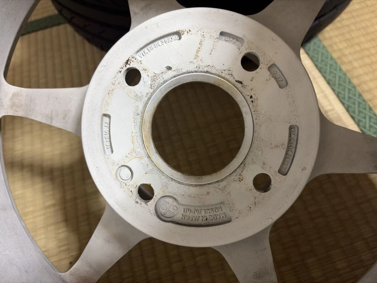 JDM 4-hole 114.3 p1 p1Racing bar Disc Club 16-inch 8.5j +37 Rare 205/5 No Tires - Image 6