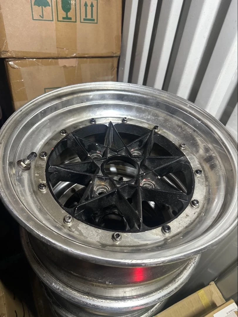 JDM RIVER SIDE Old car 7j ? 114.3 4-hole Rare 144Book No Tires