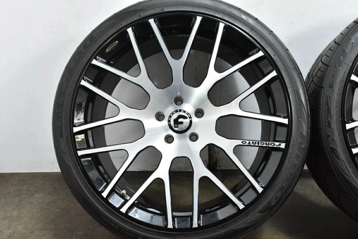 JDM Used FORGIATO 4-Book Set 229.5J x 22+20 PCD 120 265/35R22 102W wit No Tires - Image 6