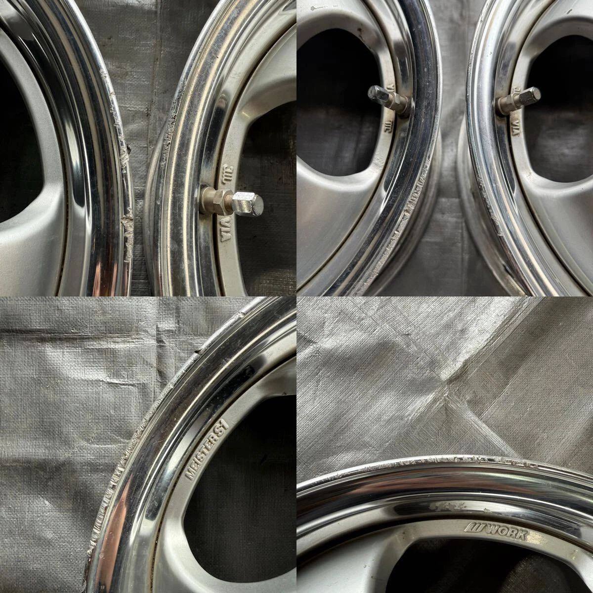 JDM Out of print work Meister S1 15x5.5j +42/O disc 4-hole PCD100 4-wh No Tires - Image 6