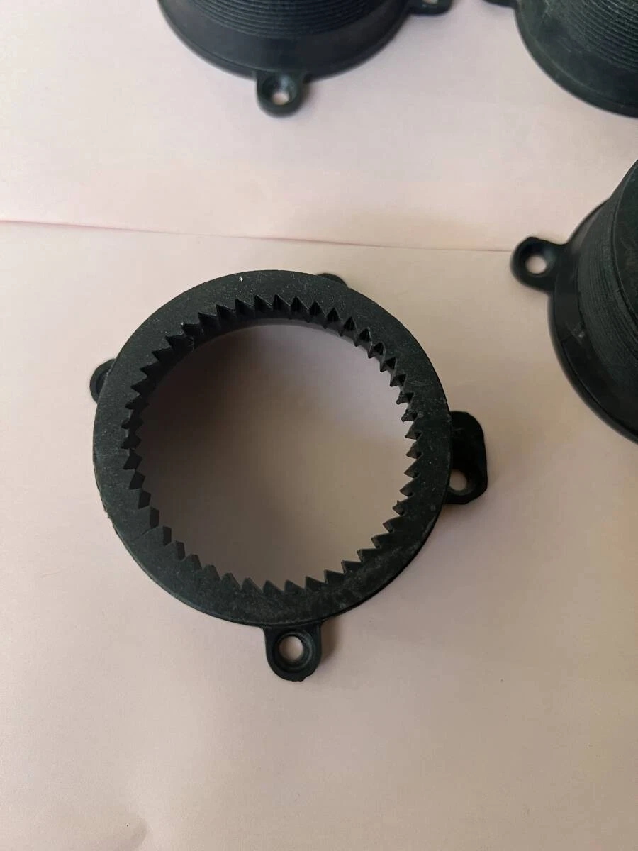 JDM C55-4Manufacturer's Clear Base Wheel Center Caps 4 pieces No Tires - Image 3