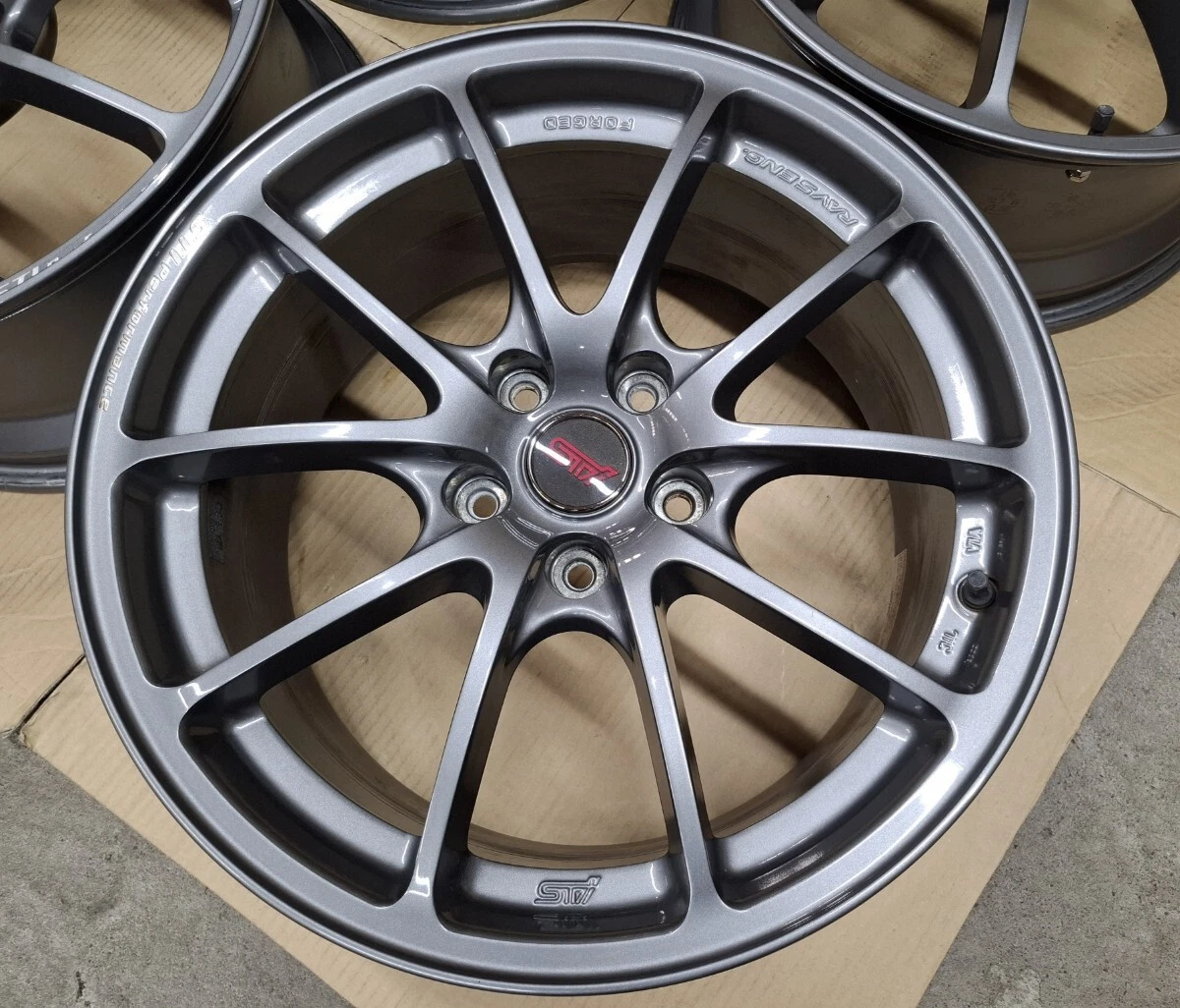 JDM Superb Condition Subaru WRX STI Genuine Optional Rays Wheels 4Book No Tires - Image 7