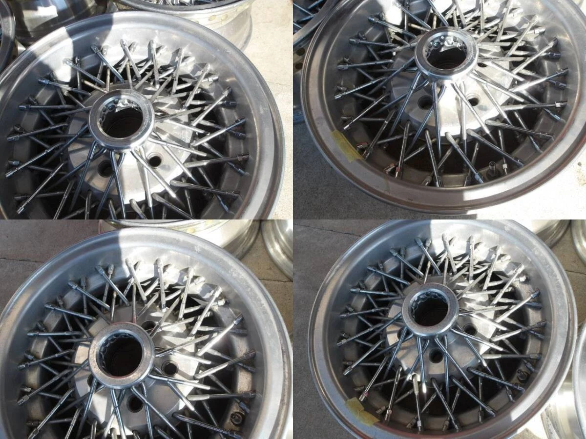 JDM Repair Base VOLK Wire Mesh PCD114.3 6.5J ET11 Old Car No Tires - Image 8