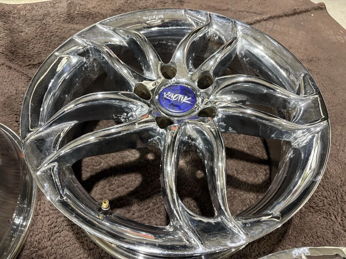 JDM Kaotik Vizio Keotic Vizio 17x7.5 5/114.3 IN40 oars Doskool USDM Ne No Tires - Image 9