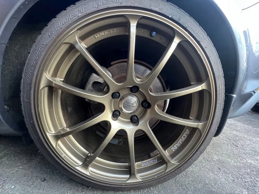 JDM ADVAN Racing RZ 198.5 9.5j No Tires - Image 4