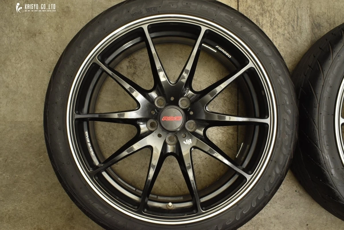 JDM Breathable Groove RAYS Volcrazing G25 18-inch 7.5J +48 PCD100 Fina No Tires - Image 3