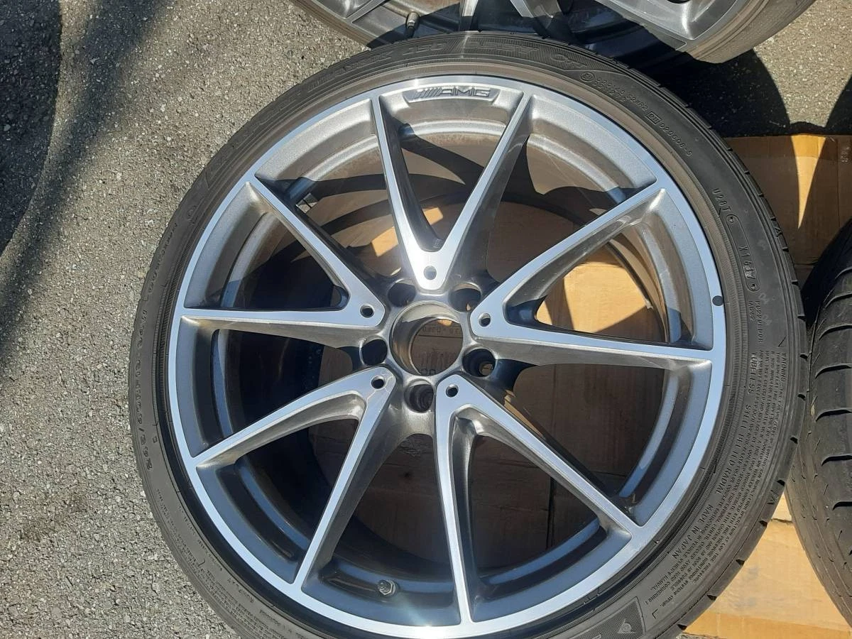 JDM Genuine Mercedes-Benz AMG 19BBS Set 245/40/19 DUNLOP SP SPORTS MAX No Tires - Image 2