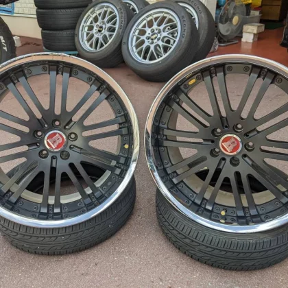 JDM WORK Deep Rims 9.5J/10J Extra Thick for Alphard Vellfire Skyline F No Tires