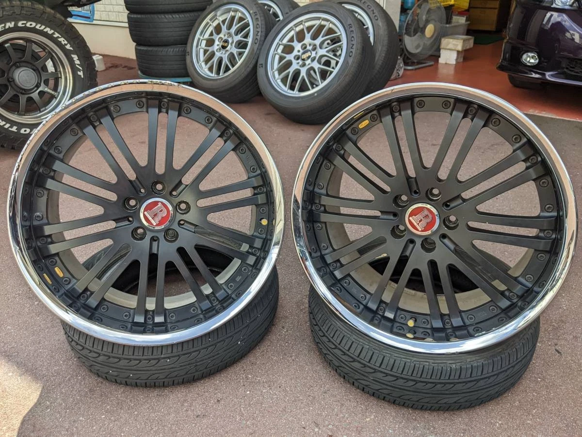 JDM WORK Deep Rims 9.5J/10J Extra Thick for Alphard Vellfire Skyline F No Tires