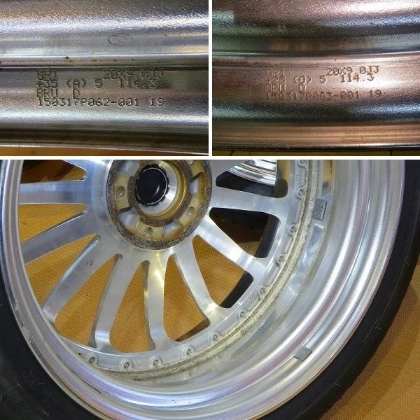 JDM Set of 4 WORK Gnosis GR201 Michelin 245/45R20 tires 209J +35/+25 P No Tires - Image 10