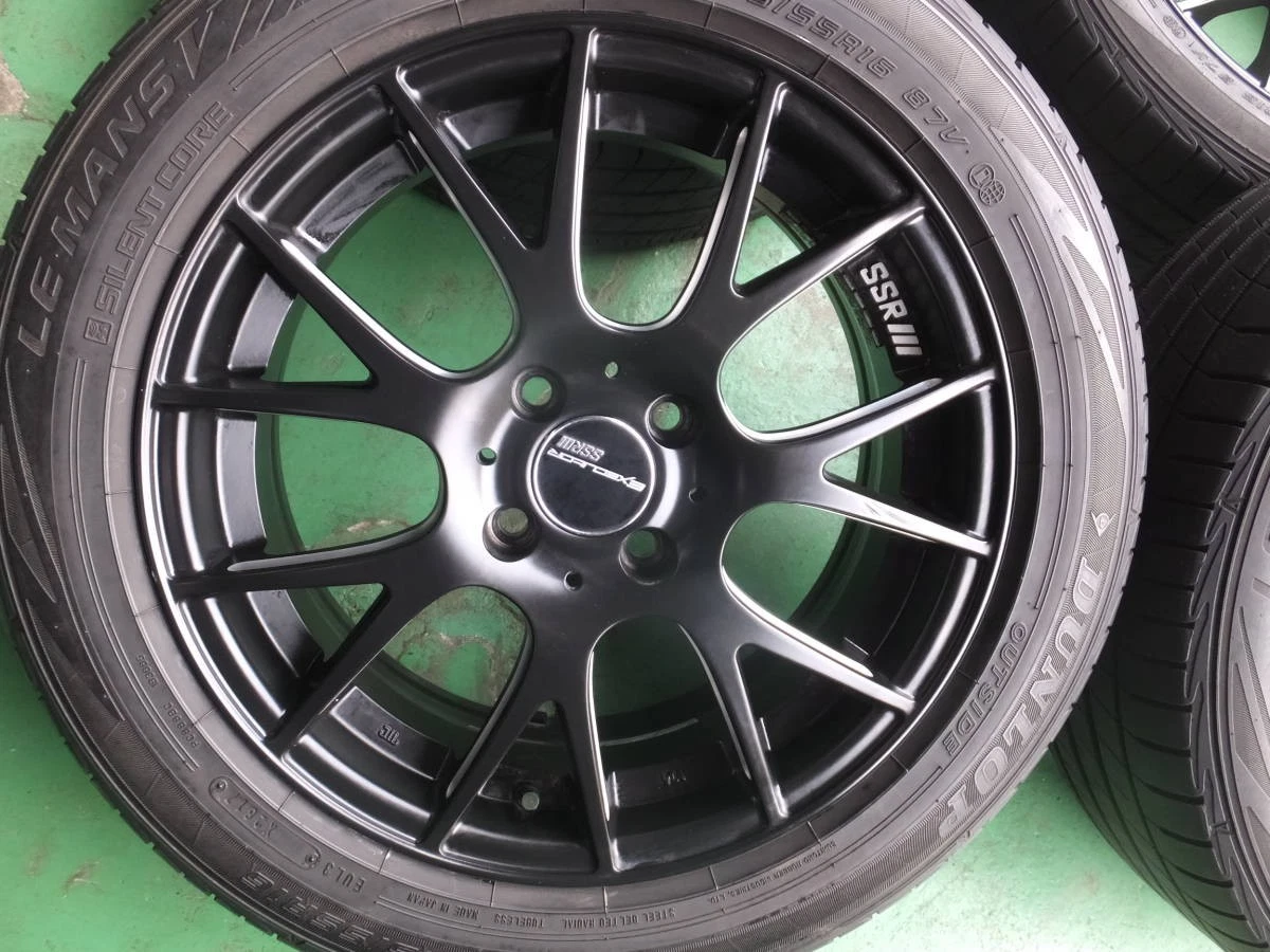 JDM SSR EXECUTOR Mesh Black 6.5J+53 PCD100-4L 195/55R16 Tires for Fit No Tires - Image 3