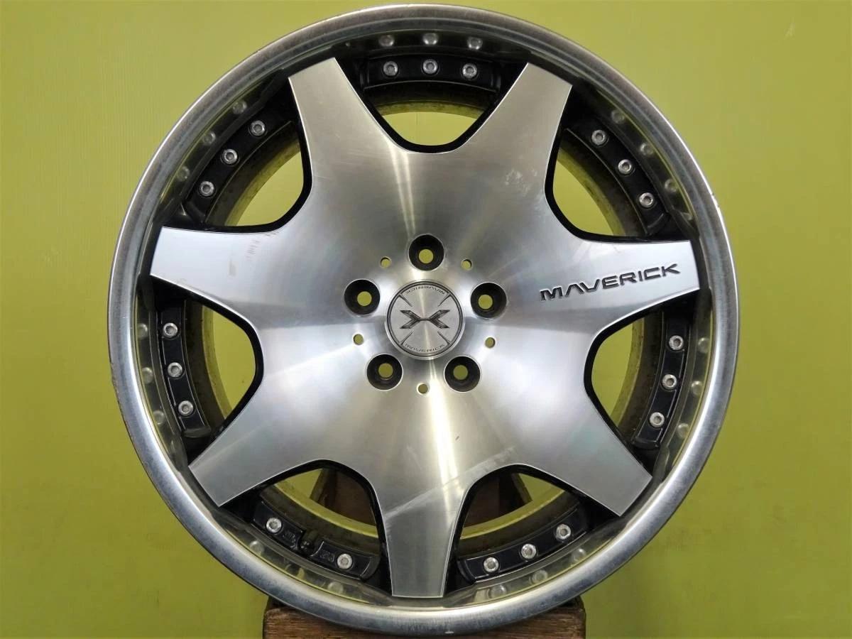 JDM Used 4-wheel Weds Maverick 607D wheels 19 x 8.5J +48 & 9J +45 5H 1 No Tires - Image 3