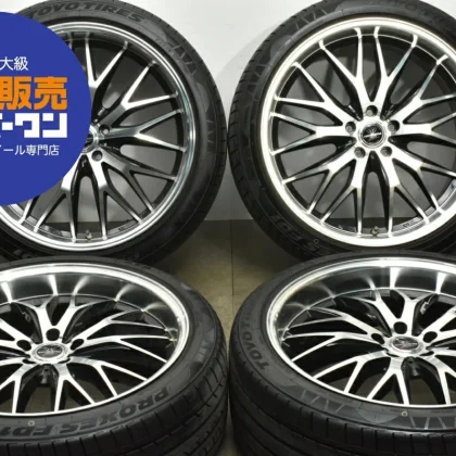 JDM Used BADX 4-Book Set 219.0J x 21 +38 PCD 114.3 245/40R21 100W with No Tires
