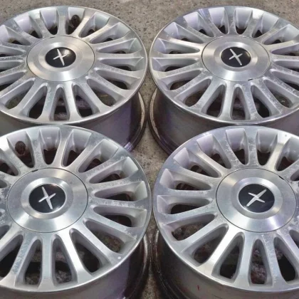 JDM Nissan Y34 Cedric genuine 16in 7J +35 PCD114.3 silver polished whe No Tires