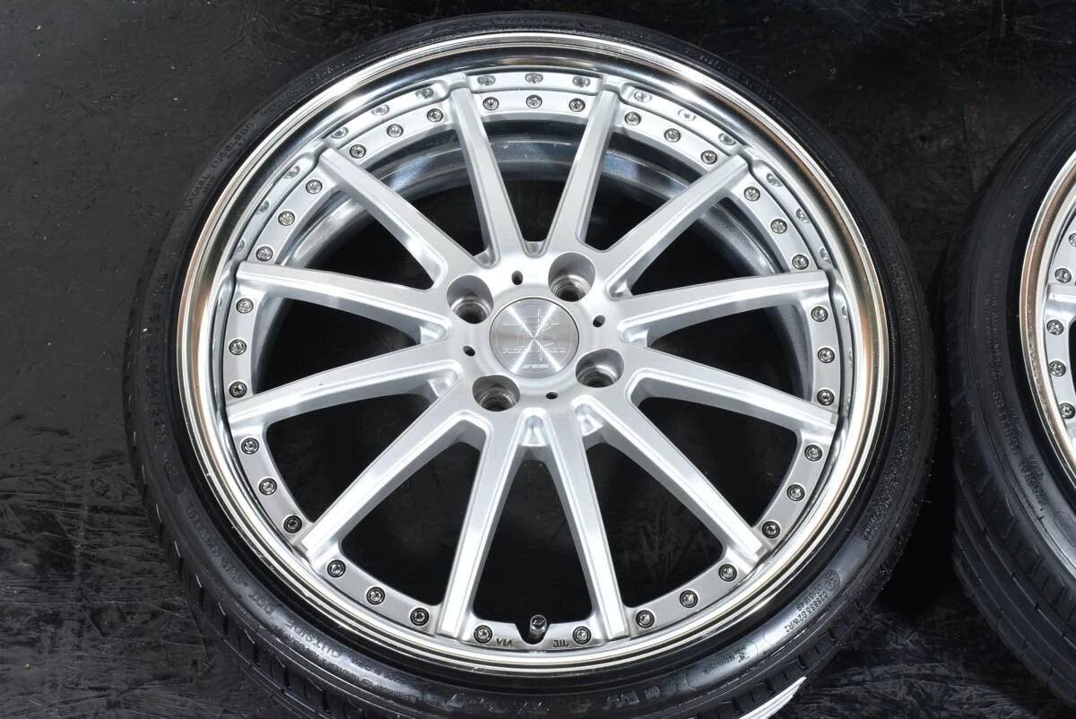 JDM WORK Resultado 17-inch PCD100 6.5J +40 WANLI SPORT MACRO SA301 wit No Tires - Image 4