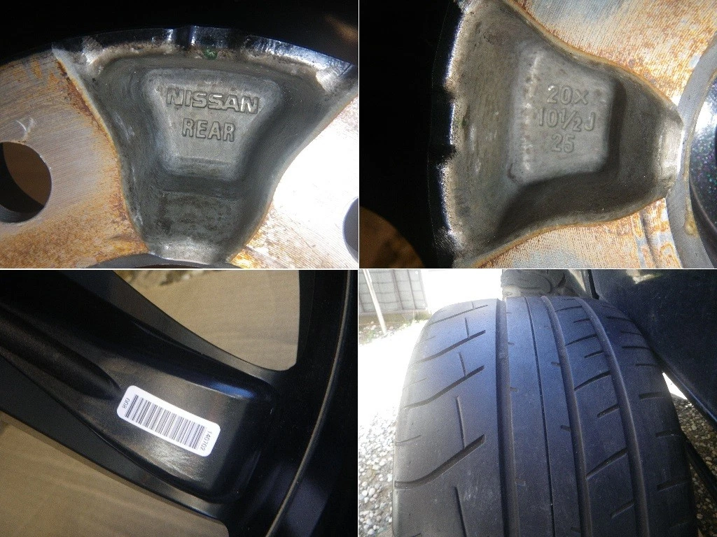 JDM 20x10.5J 5H PCD114.3 OFF25 NISSAN R35 GT-R OEM Wheels for Skyline No Tires - Image 9