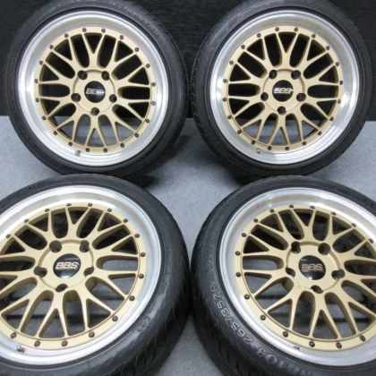 JDM BBS LM087 LM088 4 no tires 18x8 9.5 5x130 Gold