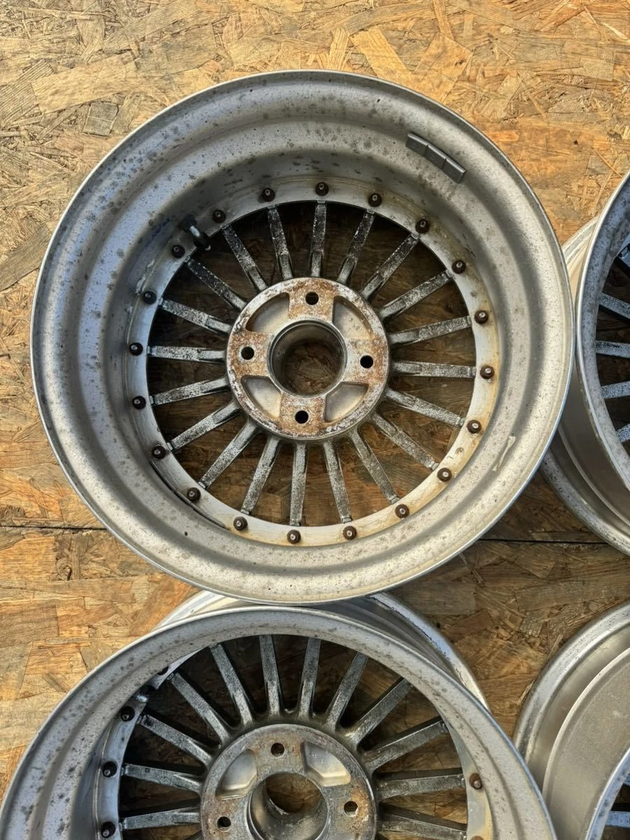 JDM Rare RAYS EMU Finned Wheels Plated 156.5J+19 PCD114.3 4-Hole 4H Ou No Tires - Image 7