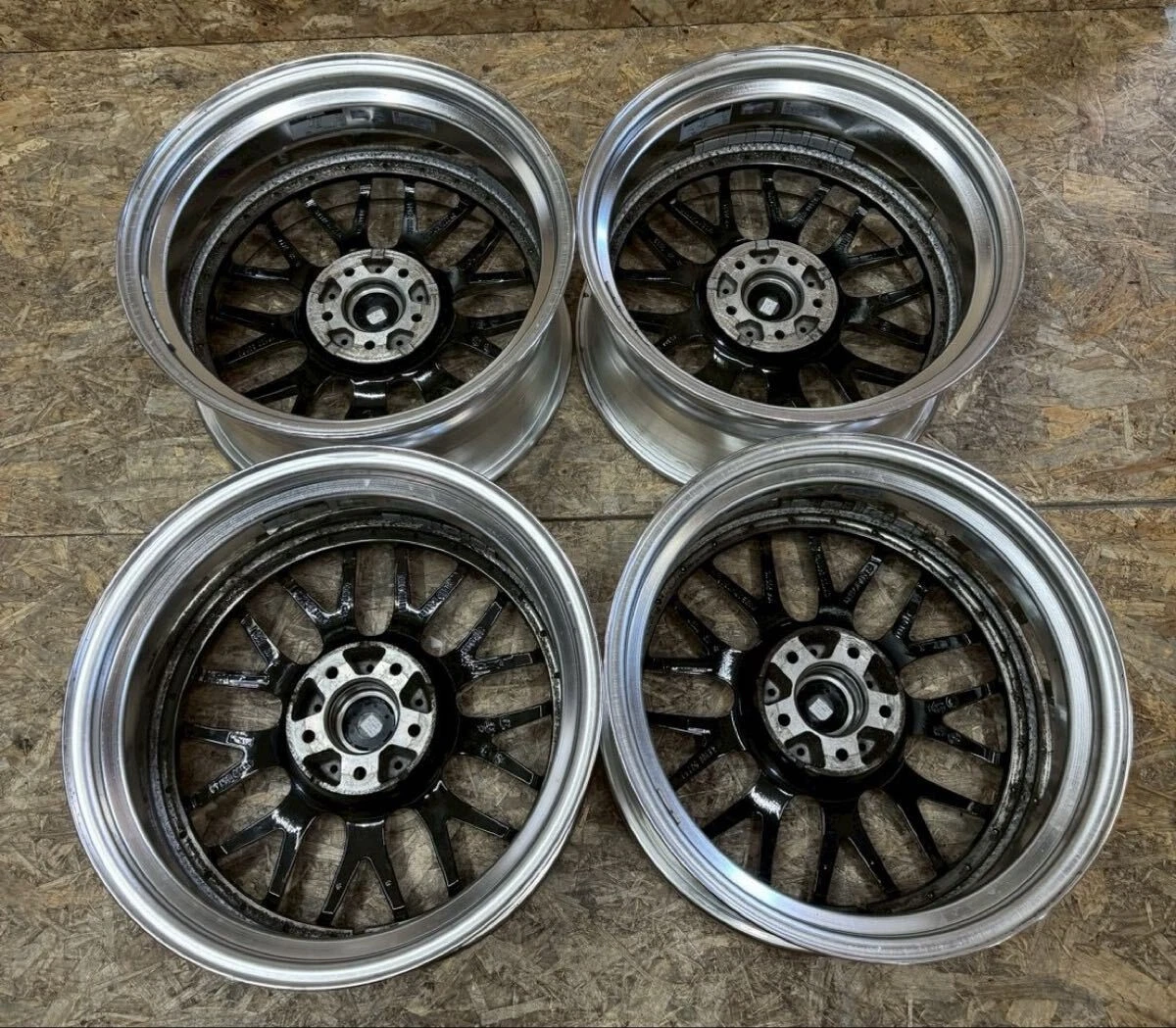 JDM Rare WEDS Maverick 709M 188.5J+24 9.5J+30 PCD114.3 5-hole 5H deep No Tires - Image 6