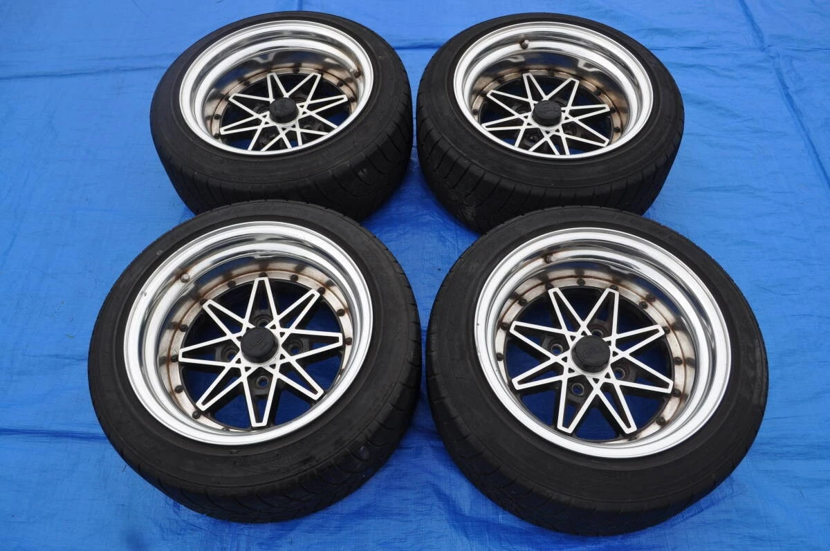 JDM WORK EQUIP03 4Wheels no tires 15x8.5-12 4x114.3 AE86