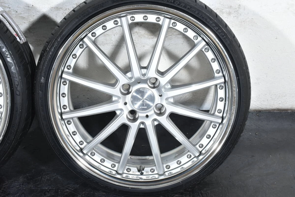 JDM WORK Resultado 17-inch PCD100 6.5J +40 WANLI SPORT MACRO SA301 wit No Tires - Image 3