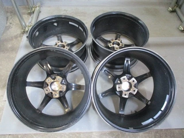 JDM BH381 Used RAYS Forged Aluminum Wheels 4-piece set 18x8.5J/9.5J +3 No Tires - Image 10