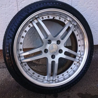 JDM Work Gnosis GS2 19 Silver 5-spoke wheels No Tires