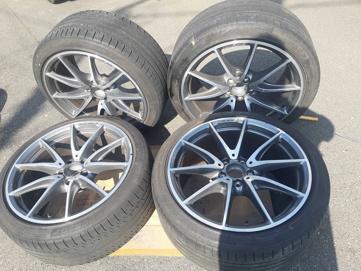 JDM Genuine Mercedes-Benz AMG 19BBS Set 245/40/19 DUNLOP SP SPORTS MAX No Tires