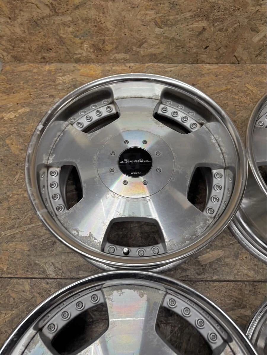 JDM Rare WORK Euroline DH 188.5J+25 9J+25 PCD139.7 6-hole 6H deep rim No Tires - Image 3