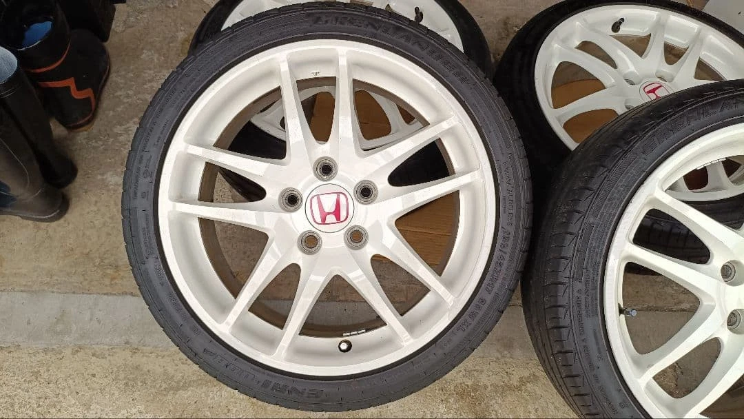 JDM Honda 17 Wheel Set Tire Groove No Tires - Image 3