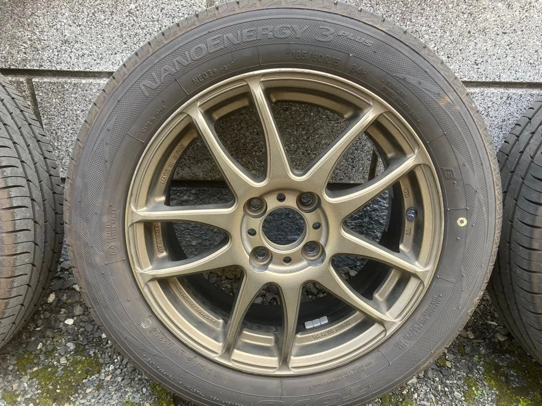 JDM WORK workemotion CR Kiwami 15-inch Ashed Titanium Wheel Set No Tires - Image 4